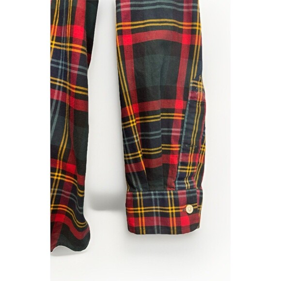 POLO RALPH LAUREN Plaid Checkered Button Down Shirt XXL RED BLUE GREEN PONY - Picture 8 of 9